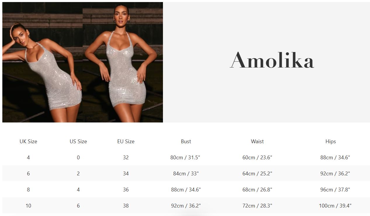 Amolika Embellished Halterneck Mini Dress in White